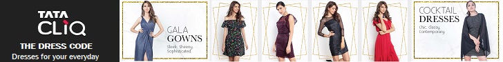 Discounted dresses offered at TataCliq.com